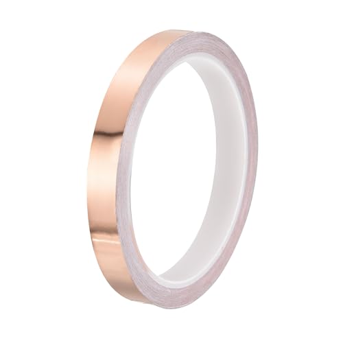 PATIKIL Copper Tape 0.47 Inch x 11 Yards 0.05 Thick Copper Foil Tape Single Sided Conductive Adhesive EMI Shielding for Electronics, Circuits, Grounding - size: 0.47 Inch x 11 Yards x 0.05mm