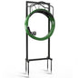 4-Spike Metal Waterproof Freestanding Garden Hose Holder for Outside