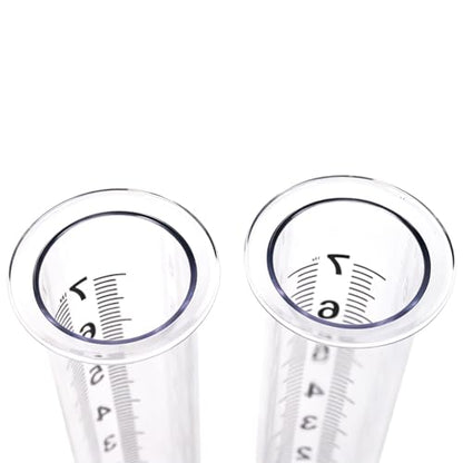 Plastic Rain Gauge Replacement Tube 2PCS,Outdoor 8.3" Clear Rain Meter - color: Transparent