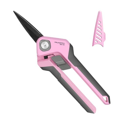 PrunePro® Garden Scissors Precise Cuts for Women Lightweight Sharp Snip - color: Pink