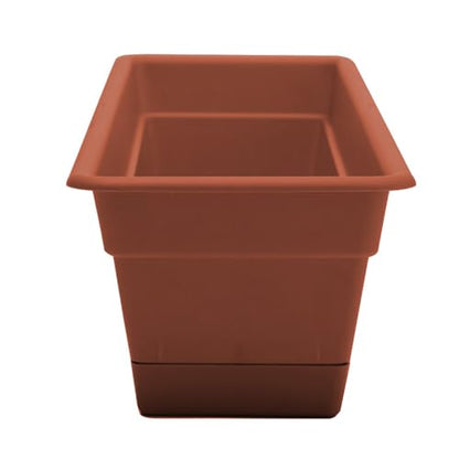 Bloem Dura Cotta 24" Plastic Window Box Planter, Terra Cotta, 3-Pack - color: Terra Cotta, size: 24" (Pack of 3)