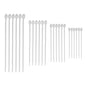 M METERXITY 48-Pack Adjustable Plant Ties, 4.7/5.9/6.7/8.2 Inch Silicone Flexible Multi-Function Garden Twist Tie for Crafts/Gift Wrapping/Gardening Plants, Reusable Support Twine [Gray] - color: Gray