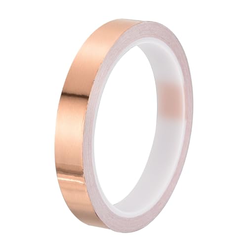 PATIKIL Copper Tape 0.59 Inch x 11 Yards 0.05 Thick Copper Foil Tape Single Sided Conductive Adhesive EMI Shielding for Electronics, Circuits, Grounding - size: 0.59 Inch x 11 Yards x 0.05mm