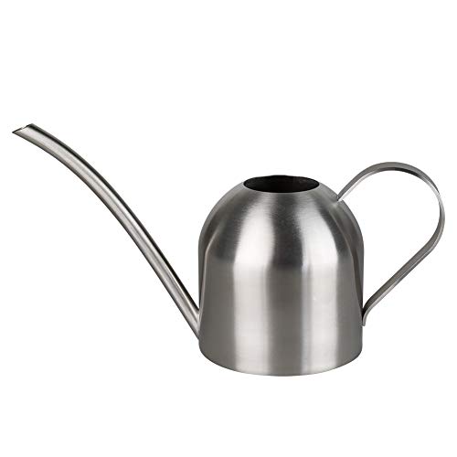 Watering Can for Indoor Plants, 30oz Long Spout Stainless Steel - size: Silver 30 oz