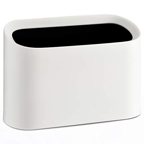 SUBEKYU Mini Countertop Trash Can,Tiny Desktop Trash Can,White 0.4 Gal - color: White 0.4 Gal No Lid