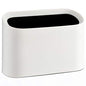 SUBEKYU Mini Countertop Trash Can,Tiny Desktop Trash Can,White 0.4 Gal - color: White 0.4 Gal No Lid