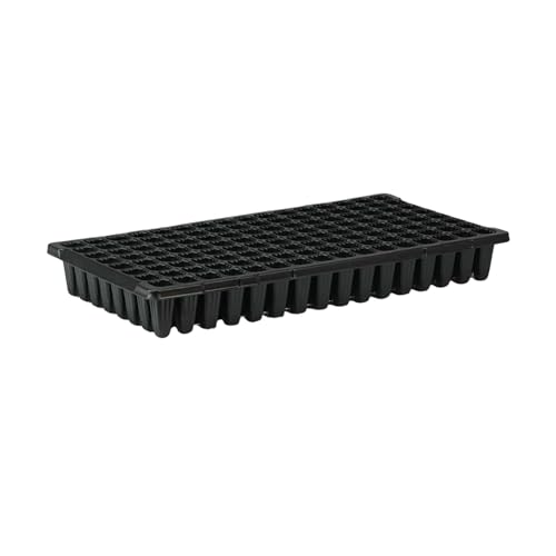 Bootstrap Farmer 128 Cell Seed Starting Tray Extra Thick Black 10 Trays - size: 10 Cell Trays