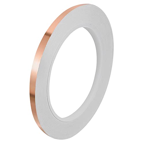 PATIKIL Copper Tape 0.2 Inch x 21 Yards 0.05 Thick Copper Foil Tape Single Sided Conductive Adhesive EMI Shielding for Electronics, Circuits, Grounding - size: 0.2 Inch x 21 Yards x 0.05mm