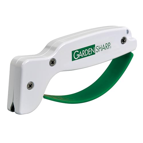 AccuSharp Garden Tool Sharpener, Diamond-Honed Tungsten Carbide Blades, Restores, Repairs, Sharpens & Hones Lawnmower Blades, Secateurs, Limb Loppers, Hoes, Shovels, and Scythes