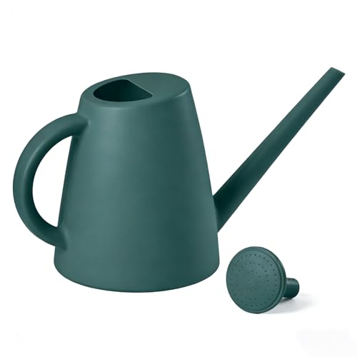 Indoor and Outdoor Watering Can - Long Spout -1/2 Gallon (64oz) - Blackish Green - color: Blackish Green