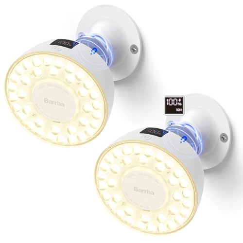 Barrina OG03C Rechargeable Puck Grow Light, 5200mAh, 4000K, 2 Packs, White - color: White, size: 2 Packs