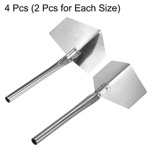 uxcell Inside and Outside Corner Trowels 2.7 Inch Stainless Steel Drywall Corner Shaping Tool 2sets - size: 2.7"