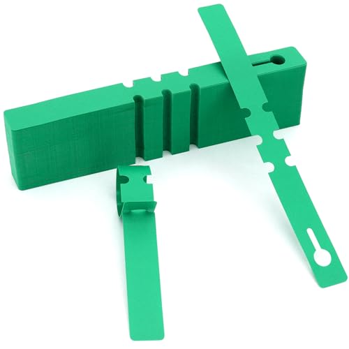 200 Pcs Plant Labels Tags, Plastic Markers Tree Tags for Outdoor, Waterproof Warp Around Hanging Name Tags for Nursery Garden (Green) - color: Green