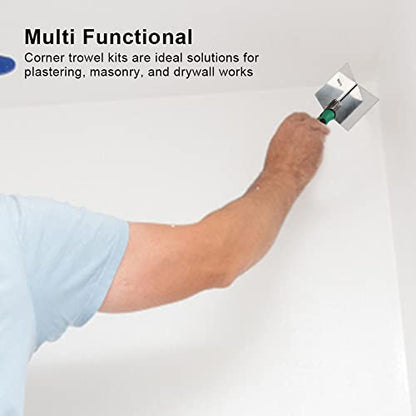 Drywall Corner Tool - Inside Corner Trowel Stainless Steel - size: internal