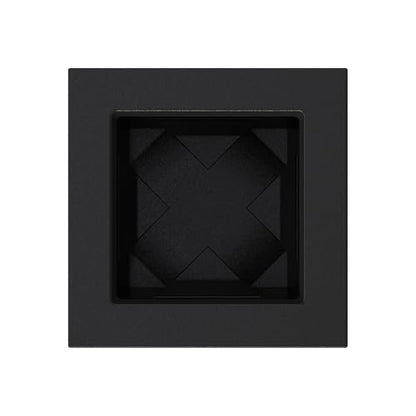 Mayne Fairfield 28in Self-Watering Tall Square Planter, Black, 2-Pack