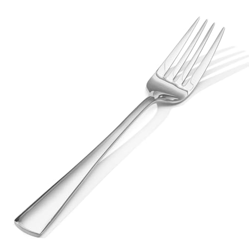 KINGSTONE Forks 12 Piece Dinner Forks Set, 18/10 Stainless Steel, 8.18 Inch - color: Silver, size: 12-Piece