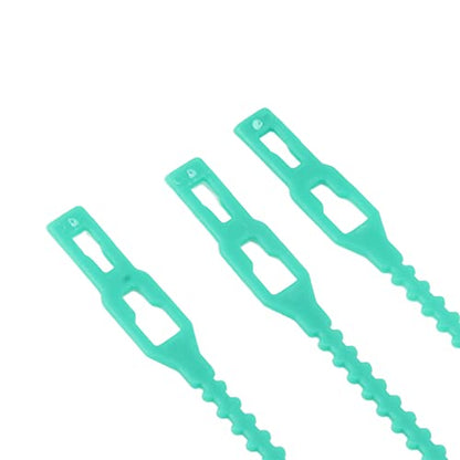 300Pcs Garden Vines Tie Plant Ties Green Reusable Zip Garden Ties Soft Wire for Supporting Plants Vines Shrubs with Flexible Plastic Material
