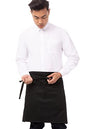 Chef Works Unisex Half Bistro Server Apron - color: Black, 1 Pack