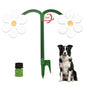 Crazy Daisy Sprinkler, 360° Rotating Flower Sprinkler for Dogs and Yard - color: White