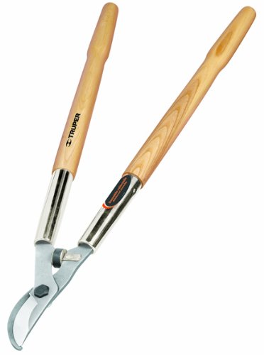 Truper 31470 By-Pass Lopper, 21-Inch Contoured Ash Handles, Rubber Bumper Guard - style: Ash Handles
