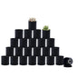 D'vine Dev 24-Pack Mini Black Plastic Planters with Saucers, 2 in, 74-Y-A-6 - size: 2"