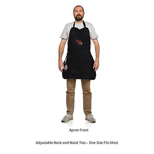 Team Sports America NFL Ultimate Grilling Apron with Bottle Opener and Insulated Beverage Holder, Adjustable Straps Men Women - color: Arizona Cardinals