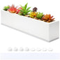 FillTouch 16.1 x 3.2 x 3.5 Inch 1 Pcs Long Rectangular Planter Box,White - color: White, size: 16.1 x 3.2 x 3.5 Inch