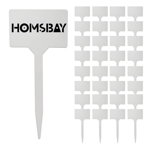 50Pcs Plant Labels,5 Inch 50 Pack Outdoor Tags Thick Garden Labels, Waterproof Durable Nursery Garden Markers, Strong Large Plant Markers for Vegetable Plants, Fruits, Flowers, Vine