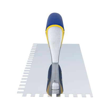 QEP Comfort Grip Stainless Steel Trowel Square-Notch 1/4" x 3/8" x 1/4"