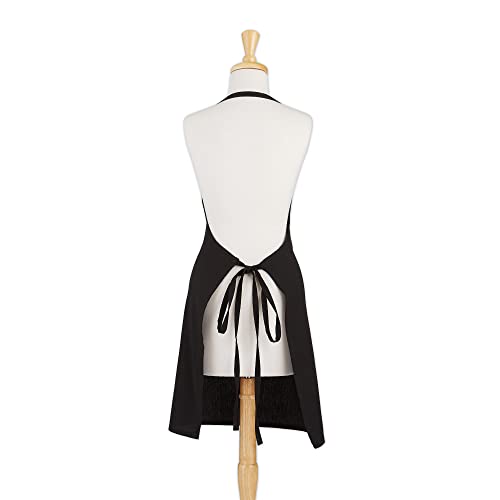 DII Everyday Basic Kitchen Collection - color: Black, size: Regular Size Chef Apron (Pack of 12)