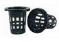 100PCS 1.75" Mesh Net Cup Pots Basket Hydroponics System Supplies Aquaponics Seed Growing Media Black - color: Black 100pcs
