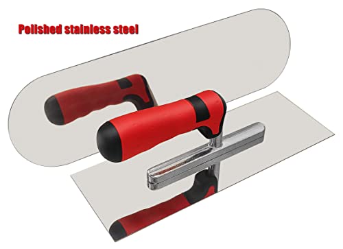 Stainless Steel Concrete Finishing Tools Set, Flat & Pool Trowel