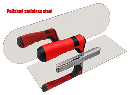 Stainless Steel Concrete Finishing Tools Set, Flat & Pool Trowel