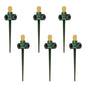 RESTMO 6 Pack Heavy-Duty Full-Metal Lawn Sprinklers for Yard - color: Green, size: 6 Pack
