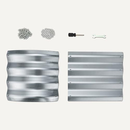 Amazon Basics Raised Garden Bed, Galvanized Steel, 48 x 24 x 12 inches, Silver