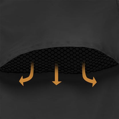 Patio Deck Box Cover Waterproof, 46L x 22W x 24H inch, Black - color: Black, size: 46"x22"x24"(H)