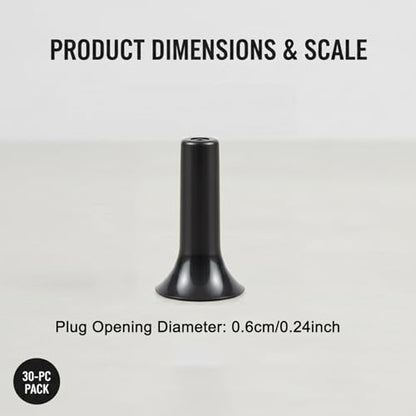 Leak‑Free 1/4" Drip Irrigation End Caps, Push‑Fit End Plugs Compatible with Quick Connect Tee Connectors for Garden Irrigation - size: 30PC-3