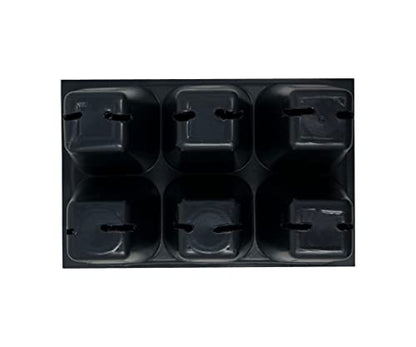 The Hydroponic City Seed Starter Tray, 720 Cells (120 Trays - 6 Cells Per Tray) + Plant Stakes