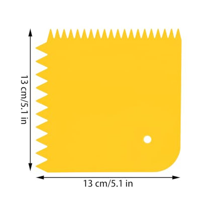 2Pcs Adhesive Spreader Plastic Trowel Notched Glue Spreader 1/2" 1/4" Tooth Hardwood Flooring Spreader Plastic Notch Trowel, 5" x 5"