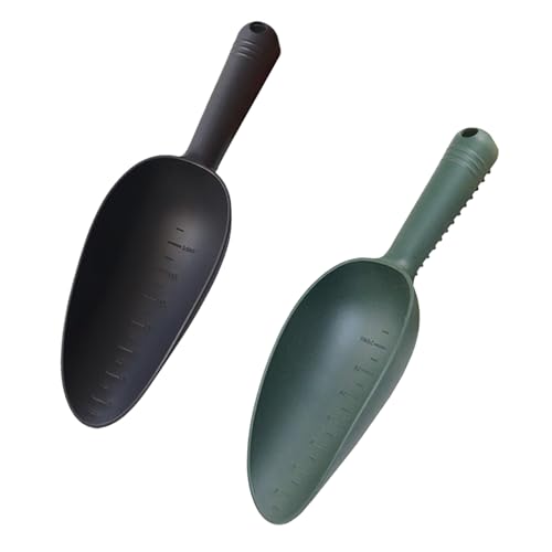 Plastic Garden Shovel Hand Trowel Tool Non-Slip Potting Soil Scoop Flowerpot Transplanting Digging Weeding Planting Cultivation 2 PCS - size: Big