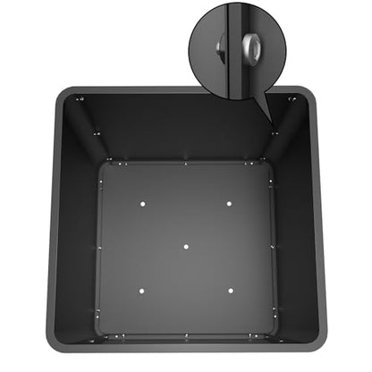 Square Large Outdoor Planter 20inch - color: Black, size: 20"L x 20"W x 20"H