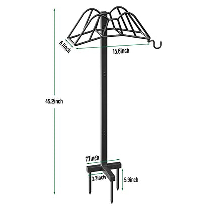 Wphold Garden Hose Holder Freestanding, Extra Thick Water Hose Stand, Heavy Duty Metal Garden Hose Storage,Garden Hose Reel, Water Hose Holders for Outside, Detachable Outdoor Hose Holder