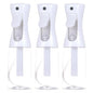 3 Pack White Continuous Spray Bottle Atomizing Mister for Hair,Plants,Cleaning,Travel Fine Mist Water Spray Bottles for Styling,Refillable Empty Spray Bottles Black&Transparent (200ml) - color: C