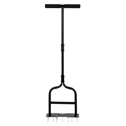 sancat Aerator Lawn Tool,Manual Lawn aerators with 11 Iron Spikes,Sturdy Handle Grass Aerator for Yard,Lawn Aerator Tool for Garden, Revives Lawn Health.