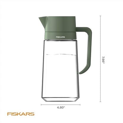 Fiskars 17oz Glass Watering Can for Indoor Plants, Easy Fill Top, Clear - size: Carafe