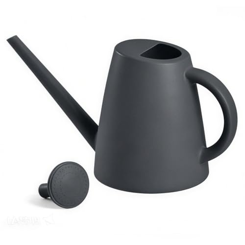 Plastic Watering Can - for Home Plant Garden - 1/2 Gallon - Grey - color: Gray