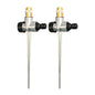 2 Pack Metal Lawn Sprinkler 360° Adjustable Brass Nozzle Spike Base