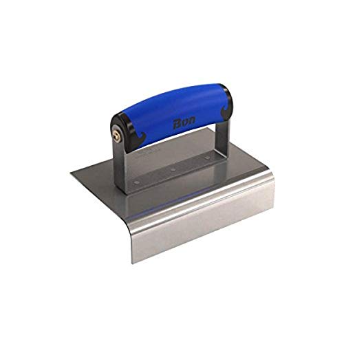 Bon 62-446 6-Inch by 4-Inch Stainless Steel Concrete Sidewalk Edger with 1/2-Inch Radius and 1-1/2-Inch Deep Comfort Grip Handle - size: 1/2" x 1 1/2" Depth, style: Comfort Wave Handle