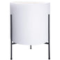D'vine Dev Modern White Plants Pot Cylinder Planter with Heavy Duty Stand, XX-Large 16 Inch Pot, 22.8 Inch with Stand Height, 96-T-A-5 - color: White, size: XX-Large 16 Inch