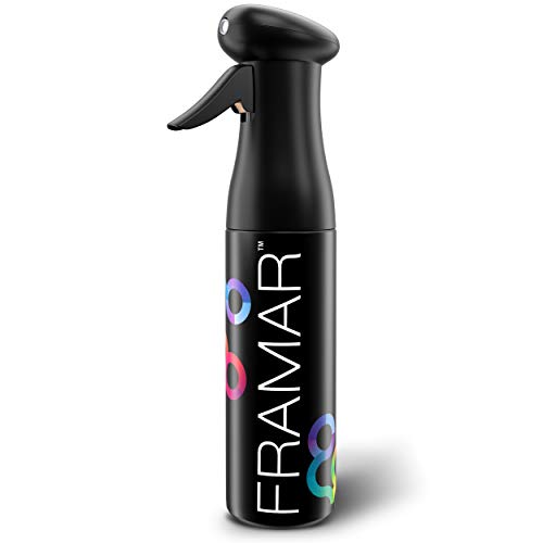 FRAMAR Premium Hair Mister Spray Bottle, Continuous Spray Bottle For Hair - color: Black